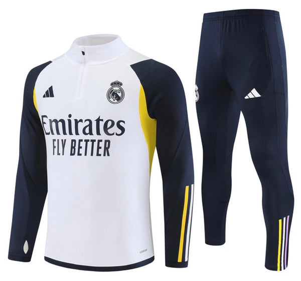 Trainingspak Real Madrid Kids 23/24 – Wit