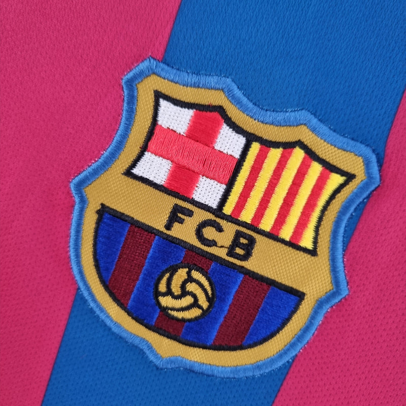 Shirt FC Barcelona Retro Lange Mouw 05/06