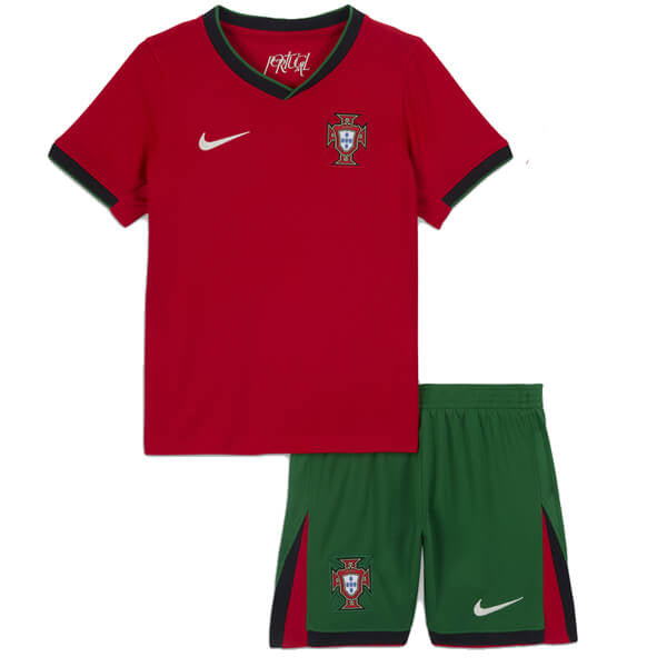 Jersey and Shorts for Kids Portugal Home 24/25