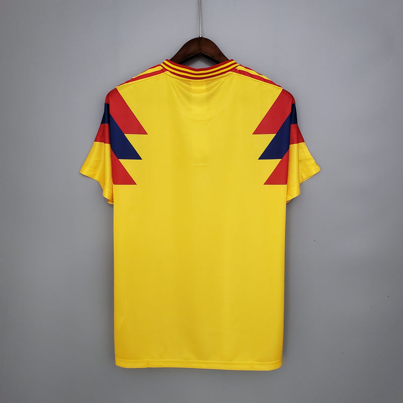 Jersey Thuisbasis van de Selectie Colombia Retro 1990