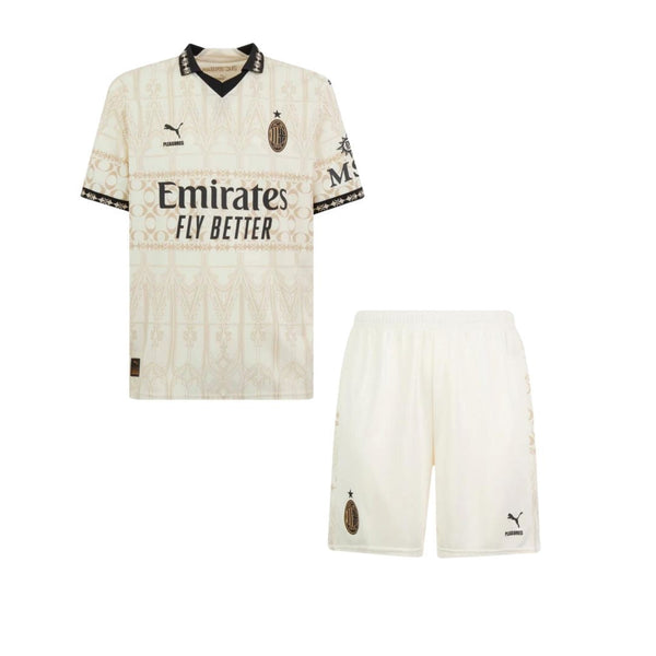 Jersey and Short Pants for Kids AC Milan X PLEASURES 2023/24 – LIGHT VERSION