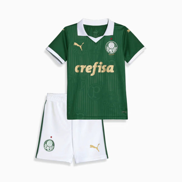 Jersey en korte broek voor kinderen Palmeiras Home 24/25