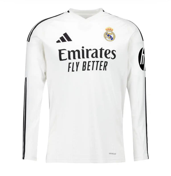 Jersey Real Madrid Long Sleeve Man First Kit White 24/25