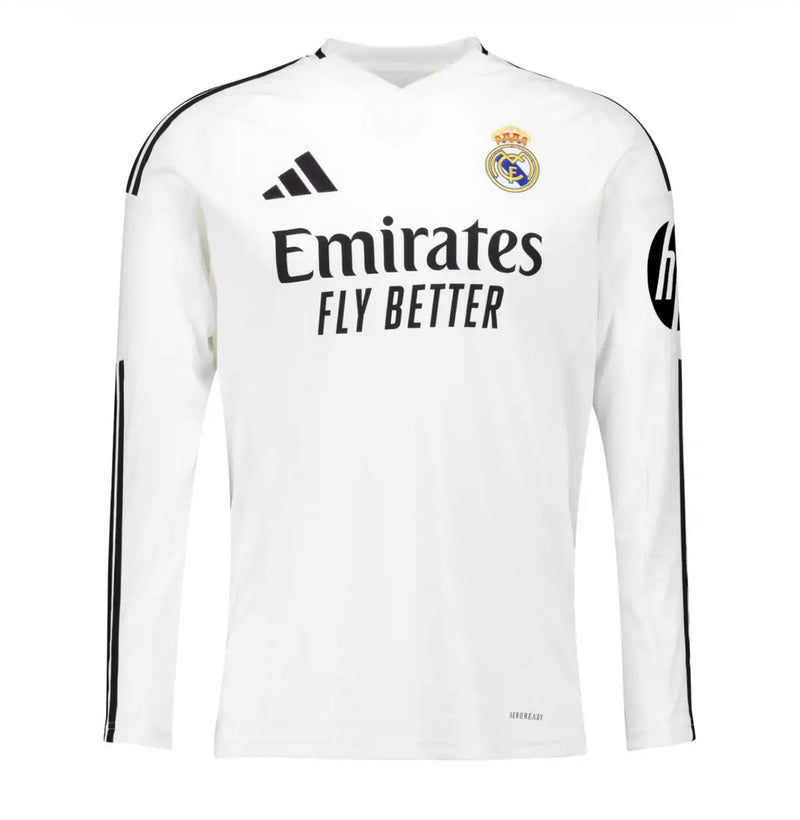 Jersey Real Madrid Long Sleeve Man First Kit White 24/25