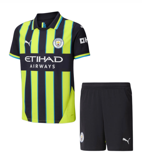 Manchester City Away 24/25 Kids Jersey and Shorts