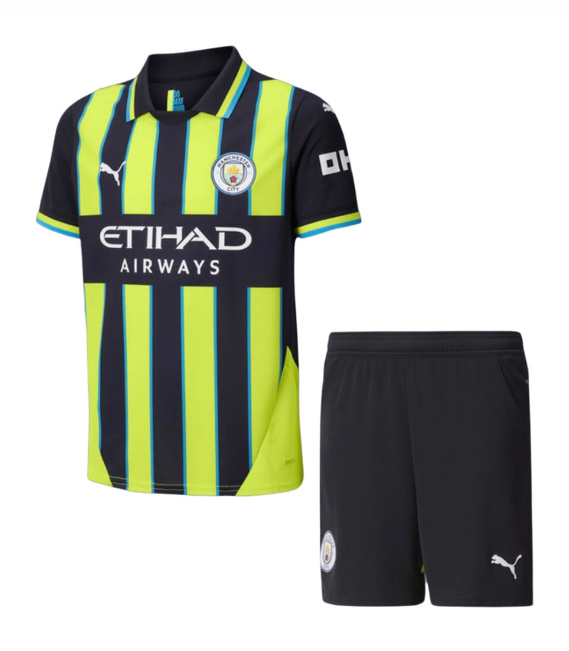 Manchester City Uit 24/25 Kindershirt en Shorts