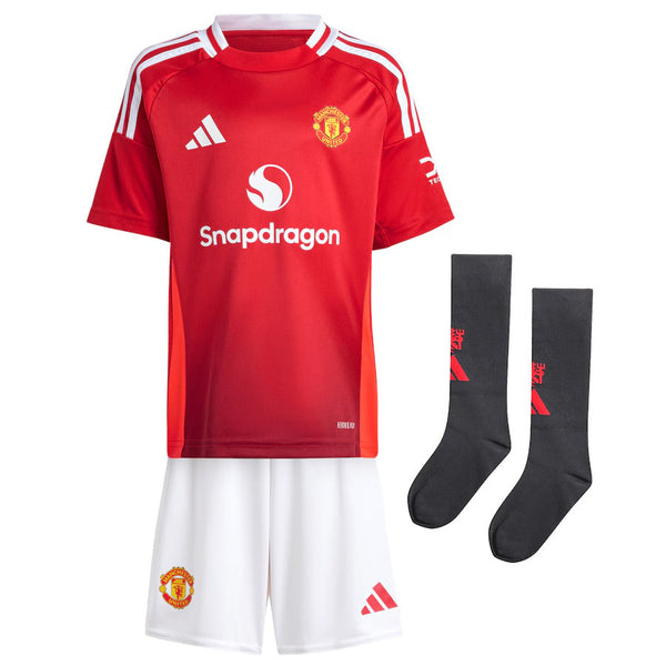 Jersey and Shorts For Kids Manchester United Home 24/25 - With stockings