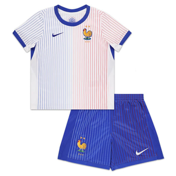 Jersey and Shorts for Kids France Away 24/25