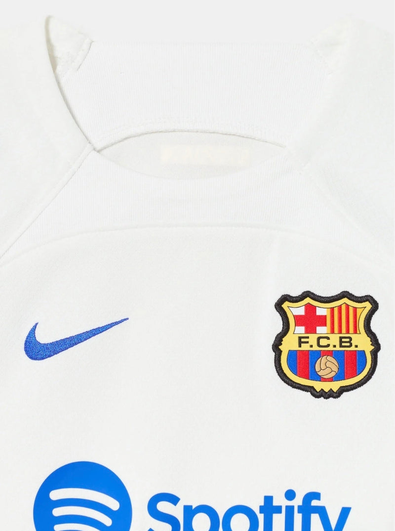 Shirt en shorts voor kinderen FC Barcelona Uit 23/24 – Met UCL-patch