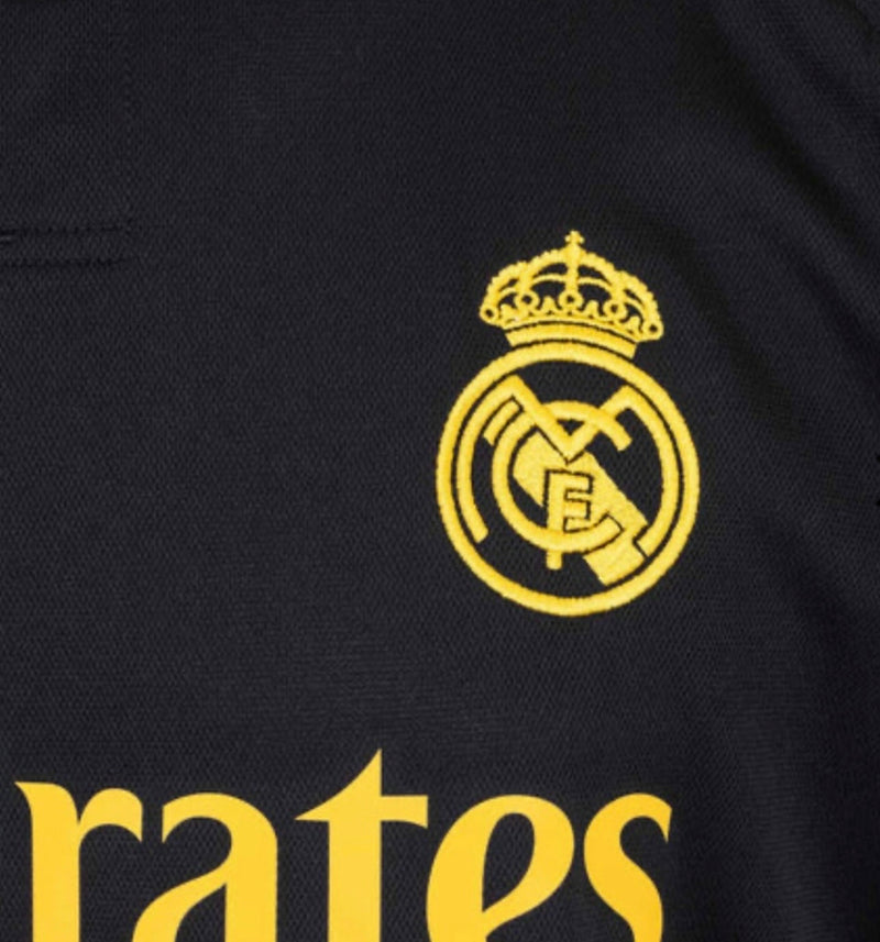 Jersey Real Madrid Man Derde Kit Zwart 23/24 – Met Patch CWC en UCL