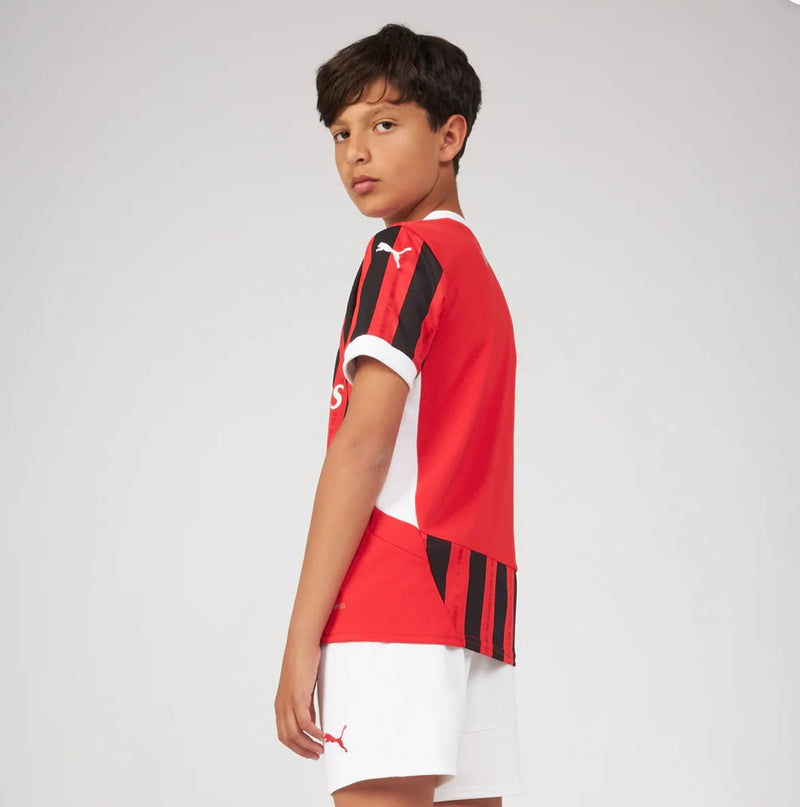 Jersey en korte broek voor kinderen AC MILAN Home 24/25