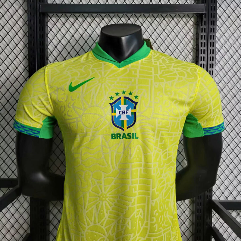 Jersey Brazilië Thuisspeler Versie - 24/25