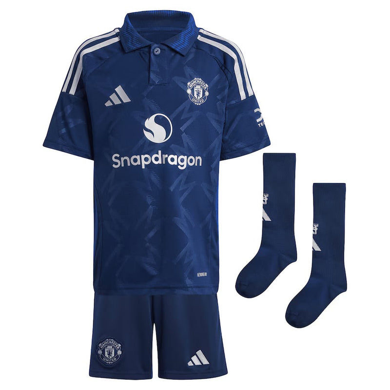 Jersey and Shorts For Kids Manchester United Away 24/25 - With stockings