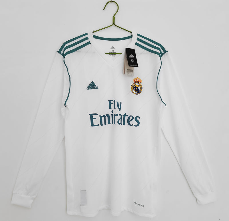 Jersey Real Madrid Retro Lange Mouw 17/18