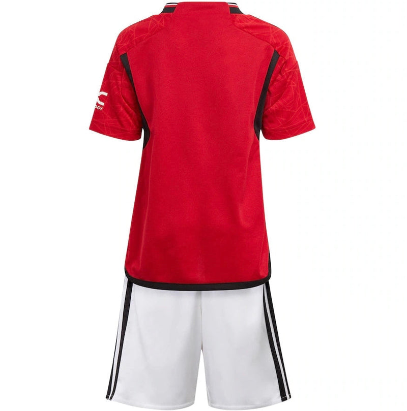 Jersey en shorts voor kinderen Manchester United thuis 23/24