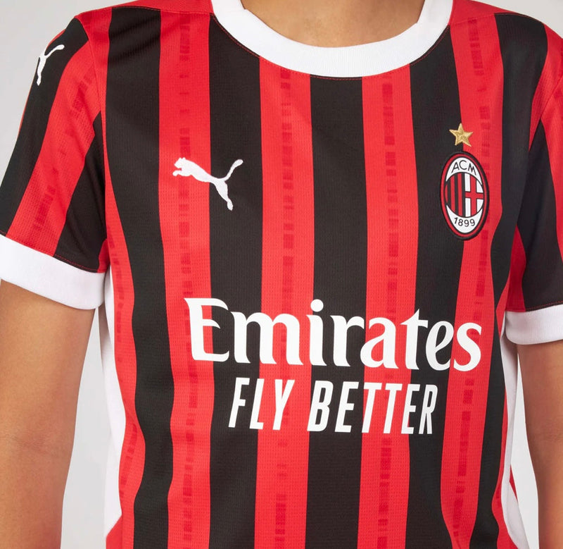 Jersey en korte broek voor kinderen AC MILAN Home 24/25