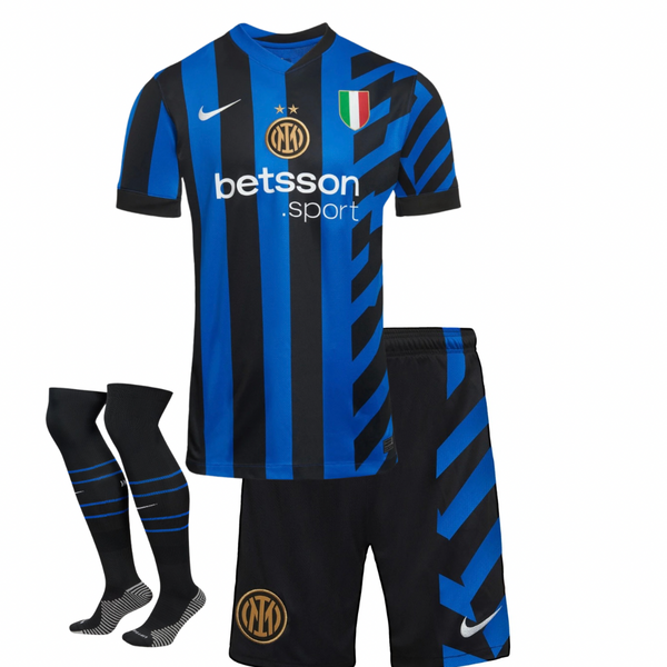 Jersey en korte broek voor kinderen Inter Home 24/25 - Met kousen