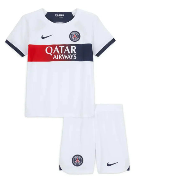 Shirt en shorts voor kinderen PSG Uit 23/24