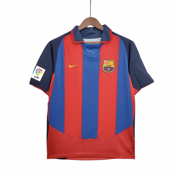 Shirt FC Barcelona Retro 03/04 - Witte Patch