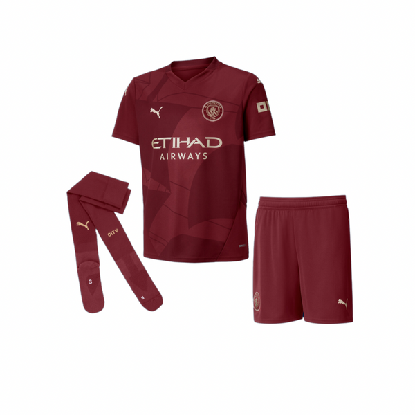 Manchester City Third Jersey and Shorts for Kids 24/25 - With Tights