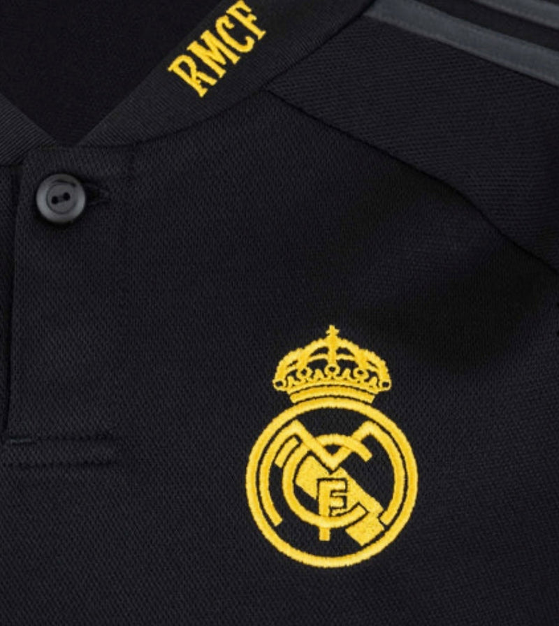 Jersey and Short Pants for Kids Real Madrid Third Kit Black 23/24 - With Patch UCL and CWC