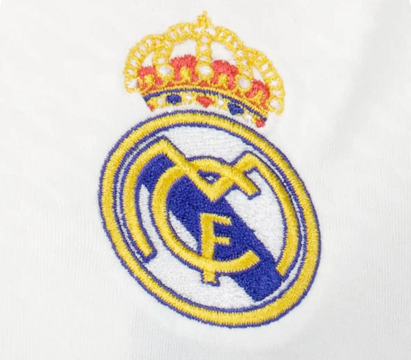 Jersey and Short Pants for Kids Real Madrid First Team White 24/25 - With UCL Patch