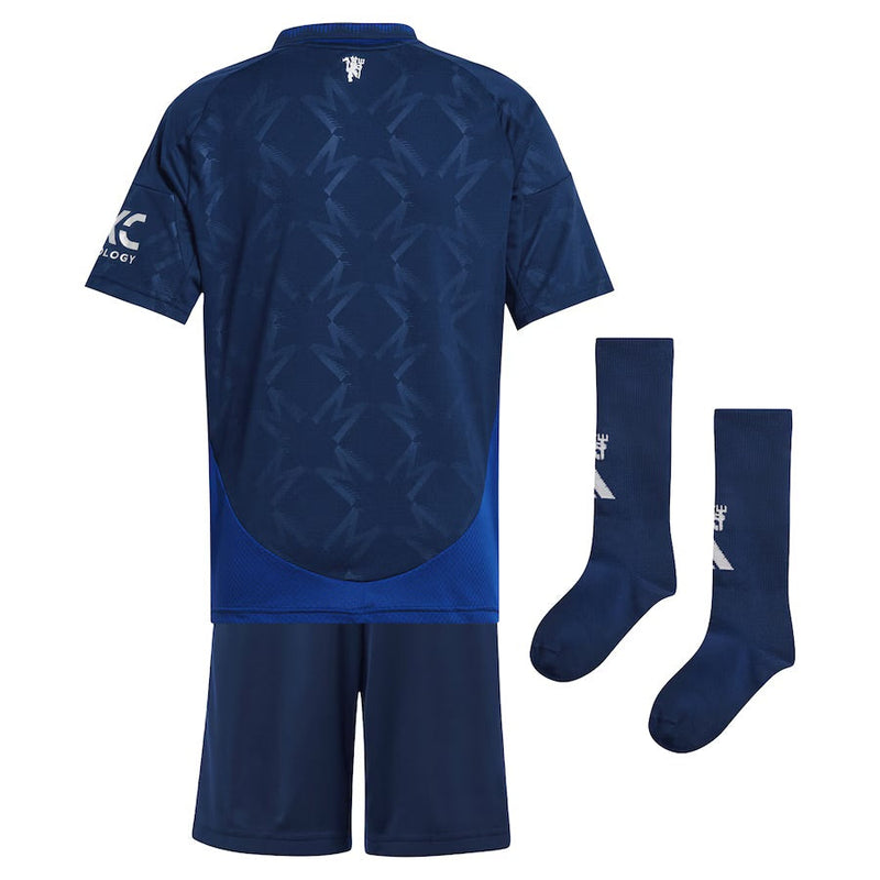 Jersey and Shorts For Kids Manchester United Away 24/25 - With stockings