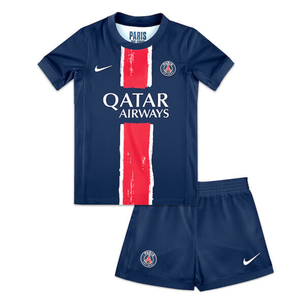 Shirt en shorts voor kinderen PSG thuis 24/25