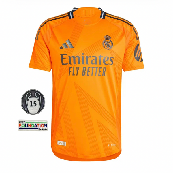 Jersey Real Madrid Man Away 24/25 Player Version - Whit Patch UCL