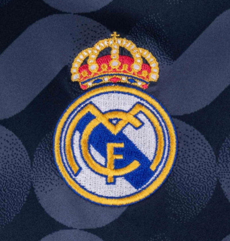 Jersey Real Madrid Man Tweede Kit Blauw Marino 23/24 – Met Patch La Liga en CWC