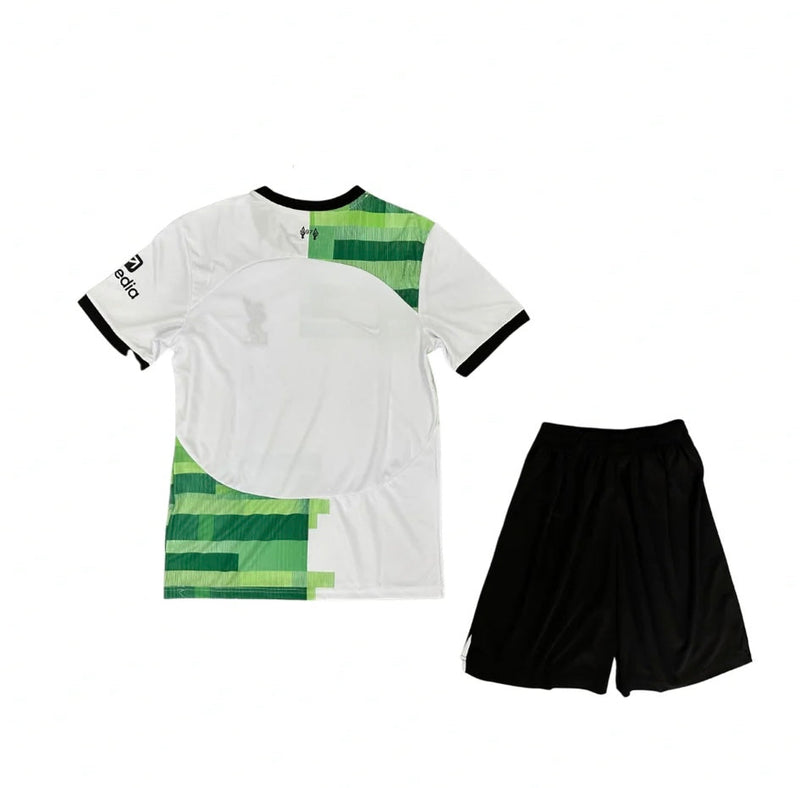 Kindershirt en shorts Liverpool uit 23/24