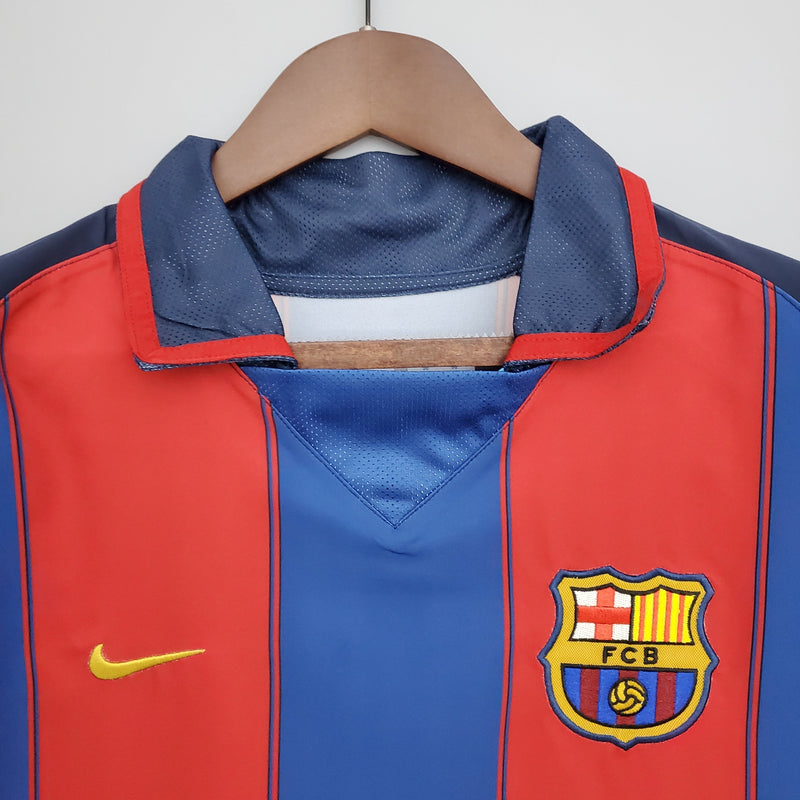 Jersey FC Barcelona Retro 03/04 - Whit Patch