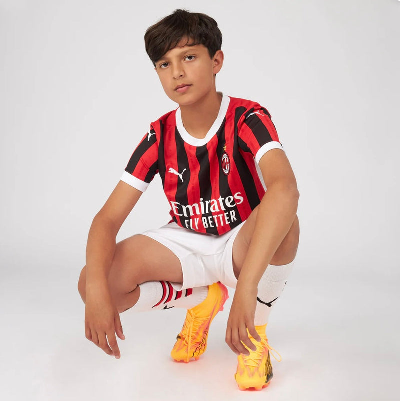 Jersey en korte broek voor kinderen AC MILAN Home 24/25