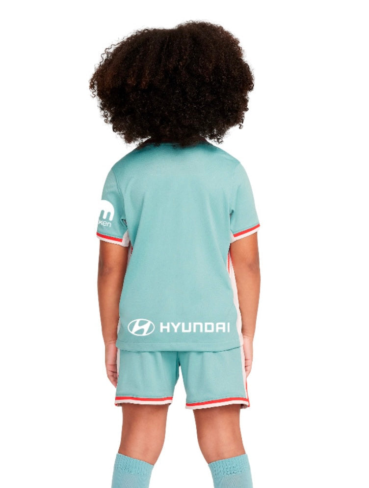 Kindershirt en shorts Atletico de Madrid uit 24/25