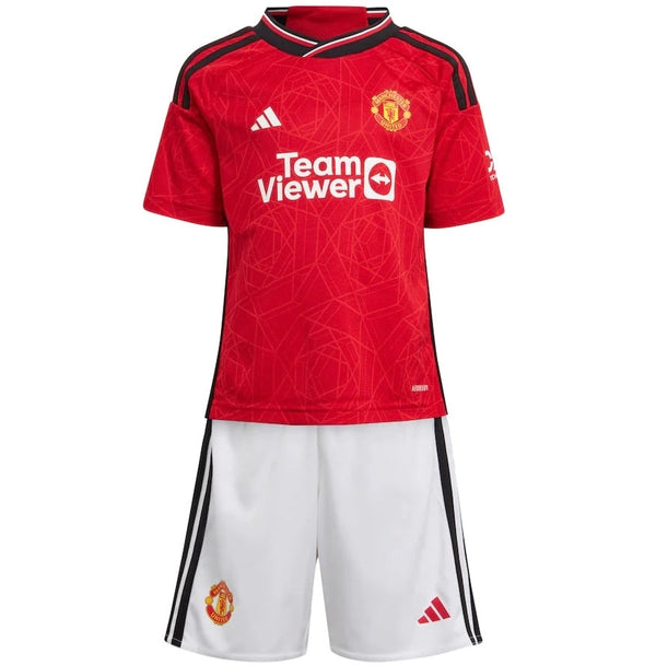 Jersey en shorts voor kinderen Manchester United thuis 23/24