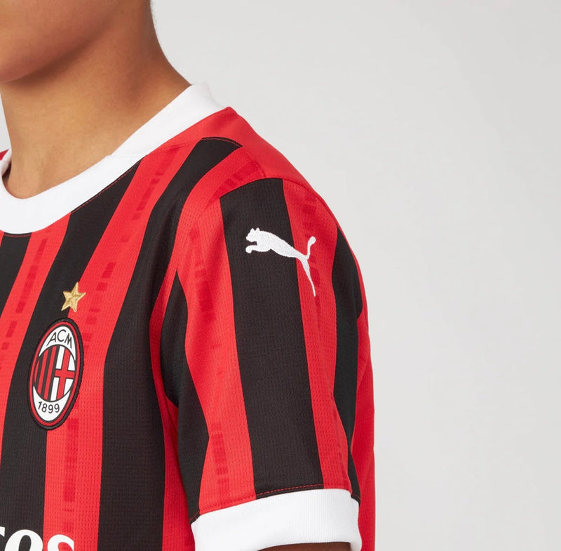 Jersey en korte broek voor kinderen AC MILAN Home 24/25