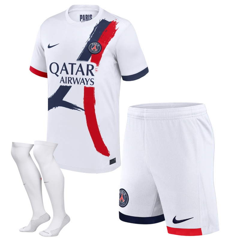 Shirt en shorts voor kinderen PSG Uit 24/25 - Met panty