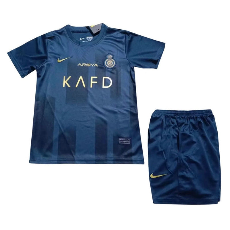 Kindershirt en shorts Al-Nassr uit 23/24