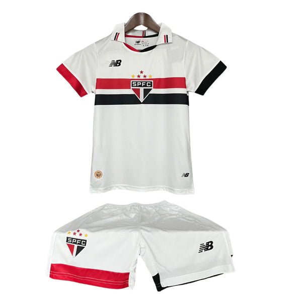 Jersey en korte broek kinderen Sao Paulo Home 24/25