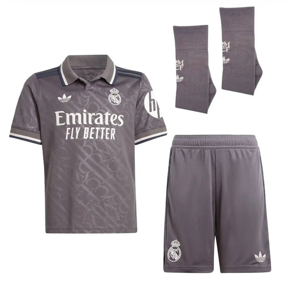 Jersey en korte broek voor kinderen Real Madrid Third 24/25 met kousen