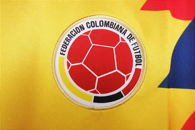 Jersey Thuisbasis van de Selectie Colombia Retro 1990