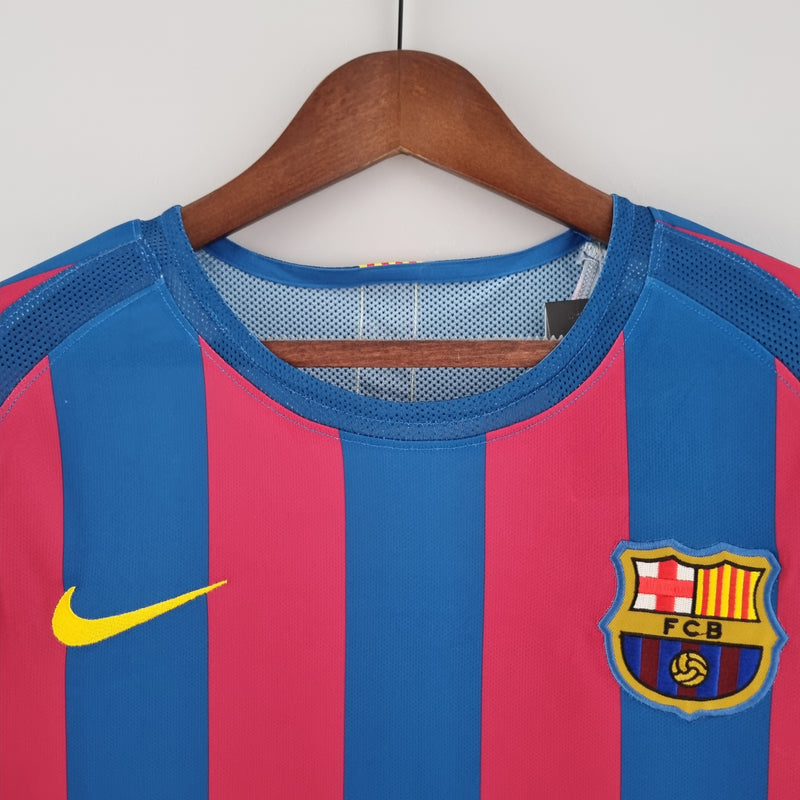 Shirt FC Barcelona Retro Lange Mouw 05/06