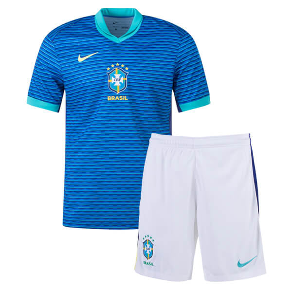 Jersey and Shorts for Kids Brazil Away 24/25