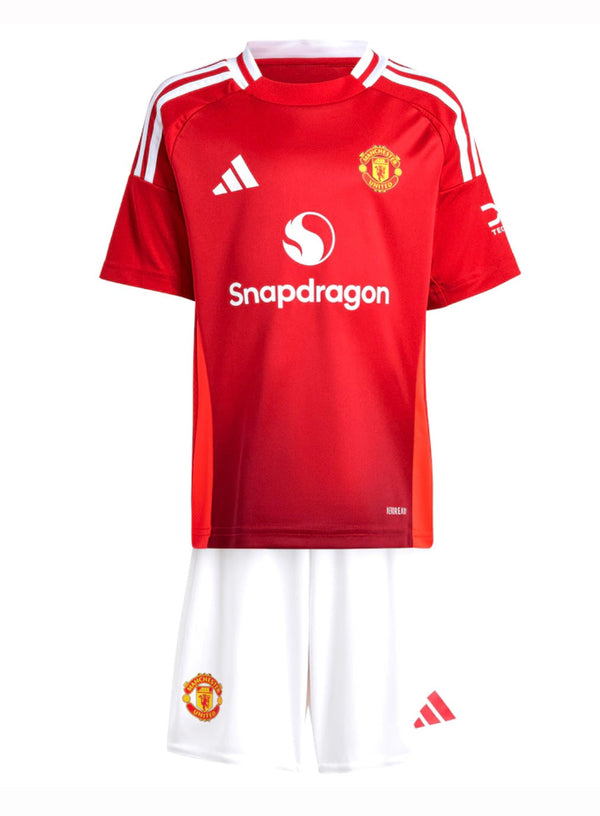 Jersey en shorts voor kinderen Manchester United thuis 24/25