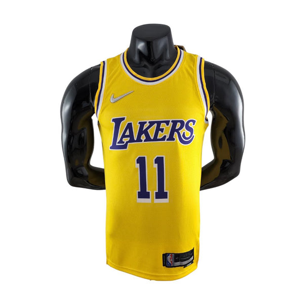 75th Anniversary IRVING #11 Los Angeles Lakers Yellow NBA Jersey