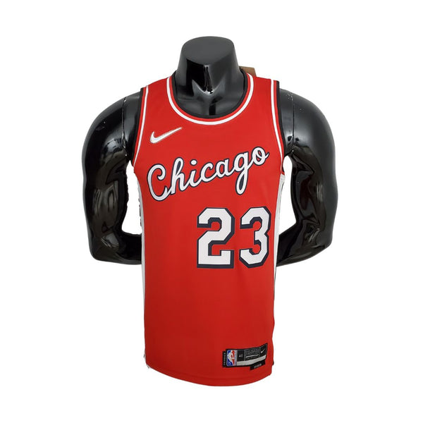 75th Anniversary Season 2022 Chicago Bulls JORDAN#23 City Edition Red NBA