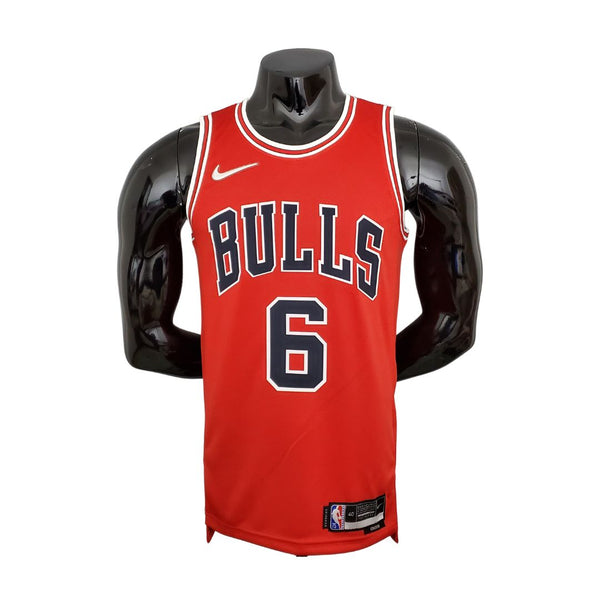 CARUSO #6 Chicago Bulls Rood NBA 75-jarig jubileumshirt