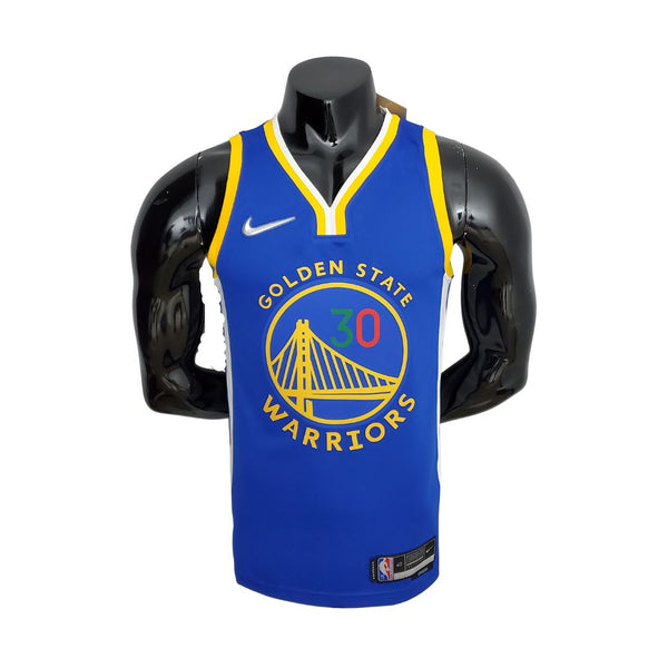 75-jarig jubileum Golden State Warriors Curry #30 Mexico Edition Blauw NBA-shirt