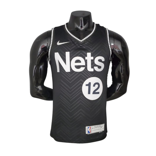 Jersey NBA 2021 HARRIS#12 Brooklyn Nets Edición Extra Negro