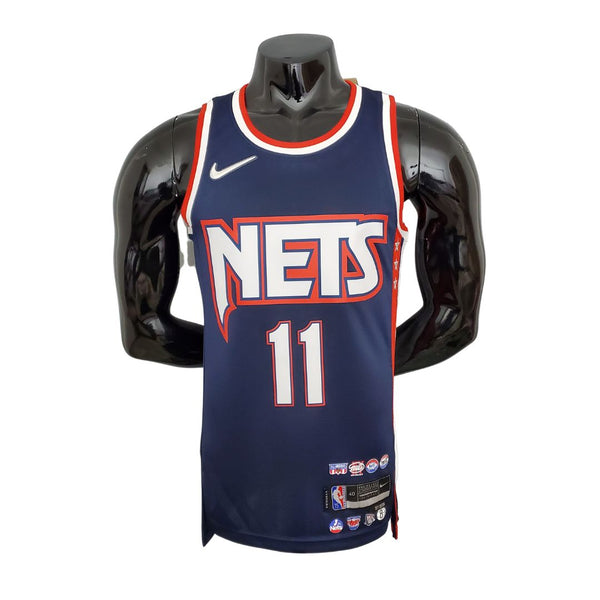 Jersey NBA Blauw Echt 2022 75 Aniversario Irving #11 Brooklyn Nets City Edition